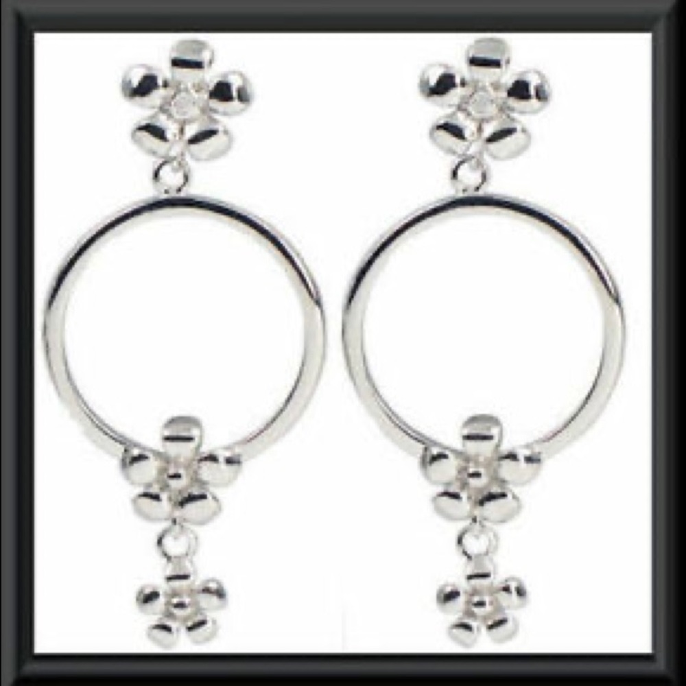 HOT DIAMONDS STERLING DIAMOND PARADISE EARRINGS